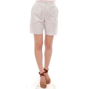 Andrea Incontri Checked Shorts Women White